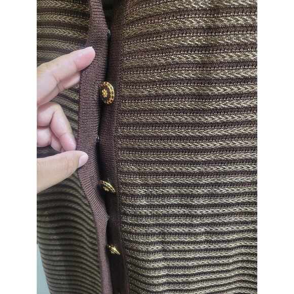 VTG ST JOHN Collection Marie Gray Santana Knit Blazer Jacket W/Skirt Sz 12 - Picture 9 of 16